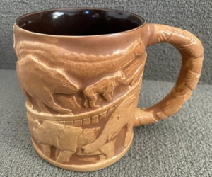 Arche Noah Tasse 3D groß Kaffeetasse Nashorn Giraffe - Bild 1 von 13