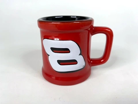 NASCAR Dale Earnhardt Jr. #8 Ceramic Mini Red Collectible Mug 2" Shot Glass Cover