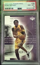 2001-02 Upper Deck Honor Roll Kobe Bryant #38 PSA 8 Lakers