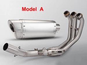 For Yamaha MT-09 FZ09 2021-2023 Wole System Exhaust Muffler Steel Front Pipe - Picture 1 of 2