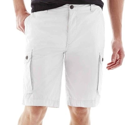 Pantalones Cortos Carga Arizona Popelina Talla 31W, 32W Nuevos Precio de Venta sugerido por el fabricante 36,00 USD Gris Perla Foto 1 de 3