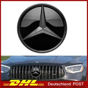 1x für Mercedes Benz Kühlergrill Spiegel Design Emblem Schwarz X205 W166 ML GLC - Bild 1 von 10