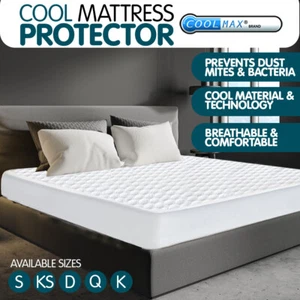 New Luxury Cool Max Comfortable Fully Fitted Bed Mattress Protector - Picture 1 of 13