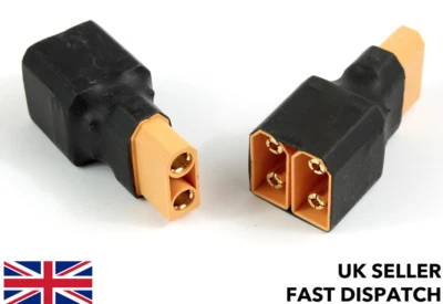 XT90 Parallelstecker / Adapterblock / Stecker für LiPo Akku RC / Quad Copter / Buggy - Bild 1 von 4