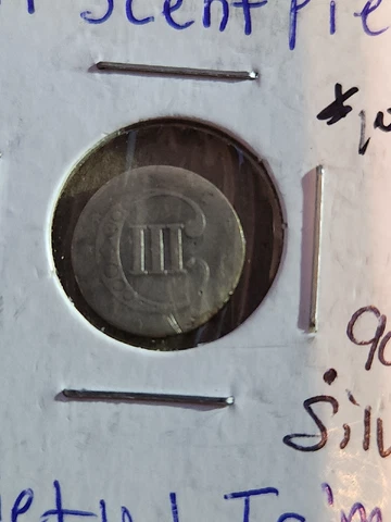 1851 P Three Cent Silver original 3 cent piece Coin NO DATE dateless US Cover