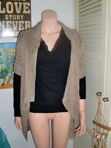 Damen Strickjacke Cardigan beige Grob Strick L 40-46 Lässig Business & Freizeit - Bild 1 von 4