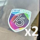Porsche 75th Anniversary 75 Years Window Stickers Crest Carrera Decal Emblem 991