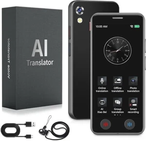 Language instant Translator Device AI, No WiFi, Two Way Voice, 139 Languages - Picture 1 of 7