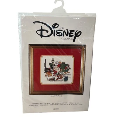 Disney Raro Punto de Cruz Santa's Workshop Mickey Minnie Goofy Nuevo Sellado 12848 Foto 1 de 4