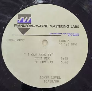 Dreamhouse-I Can Feel It 12” House ACETATE - Picture 1 of 1