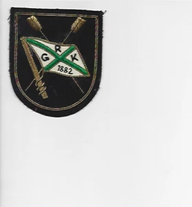 Ruder Klub Germania Kiel v. 1882, gesticktes Wappen, 1920er Jahre - Bild 1 von 3