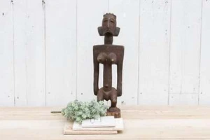 Antica statua yoruba finemente intagliata - Foto 1 di 10