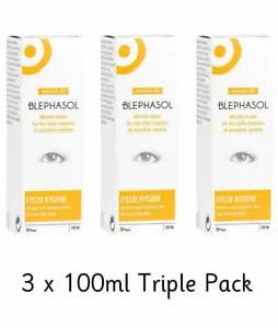 3 x Blephasol Lotion 100ml bottle for Blepharitis made by Spectrum Thea - Picture 1 of 8