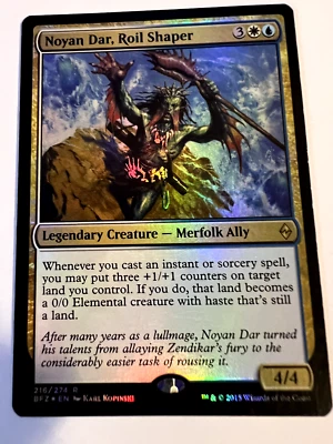 MTG MagicThe Gathering Battle for Zendikar Noyan Dar, Roil Shaper Rare Foil LP - Image 1 of 2