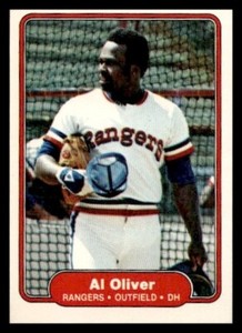 1982 Fleer #326 Al Oliver Texas Rangers Baseball card