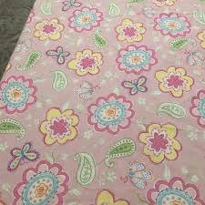 POTTERY BARN Kids Samantha DUVET Cover Pink Butterfly Paisley TWIN - Image 1 of 4
