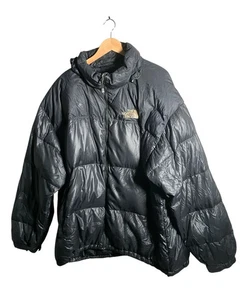 Chaqueta acolchada negra North Face 700 para hombre talla 4XL plumón de ganso abrigo de invierno con capucha - Imagen 1 de 16