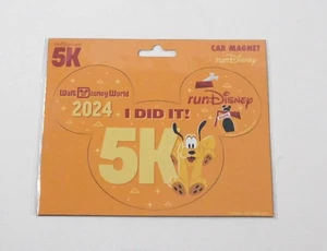 Walt Disney World 2024 Maratón Fin de Semana 5K I Did It Run Disney Coche Imán - Imagen 1 de 2