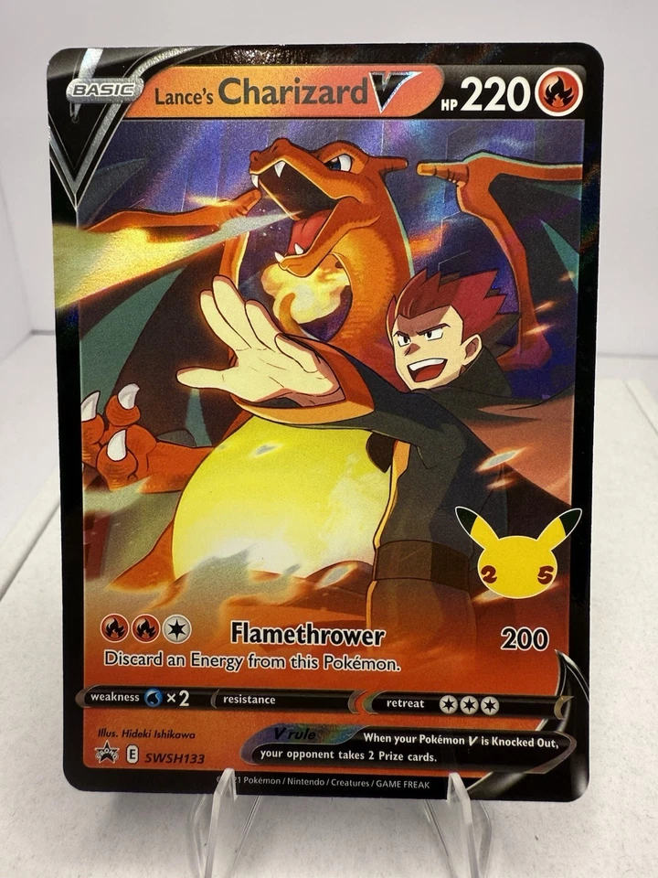 Lance's Charizard V SWSH133 SWSH: Sword & Shield Promo Cards Holo NM - Image 1 of 2