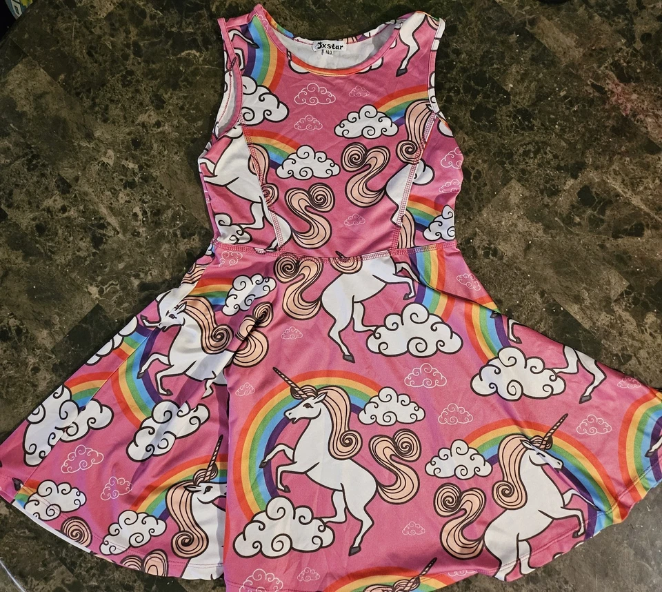 Vestido Unicornio Mini Boden Niñas Talla 8-9Y Foto 1 de 1