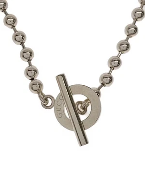 Collar de cadena de bola GUCCI en SV925 y SLV, sin tapa, para mujer Foto 1 de 4