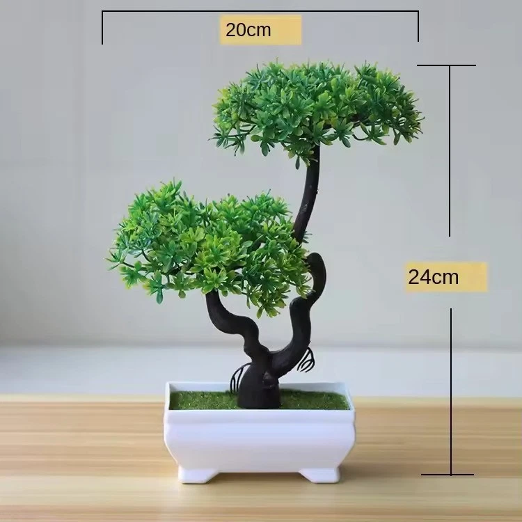 Árbol Artificial Bonsai Simulación Plantas Maceta Plantas para Jardín Mesa Hogar Habitación Foto 1 de 1