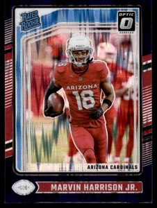2024 Donruss Optic Purple Shock Rated Marvin Harrison Jr. RC Arizona Cardinals - Foto 1 di 2