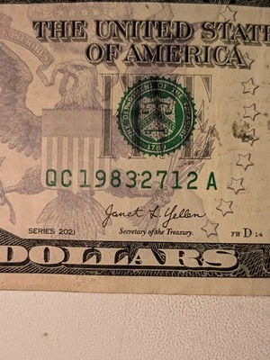 $5 Birthday Note (Dec 27th 1983) Fancy Serial Number - Image 1 of 3