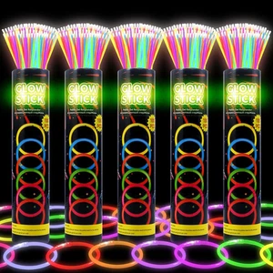 500 palos brillantes ultra brillantes, palos brillantes de 8" a granel, palos brillantes paquete de fiesta a granel,... - Imagen 1 de 6