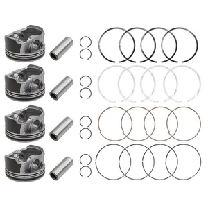 4x Oversize +0.50MM Piston w/ Rings Kit For Kia Sorento Optima 2.4L 23410-2G500 - Picture 1 of 12
