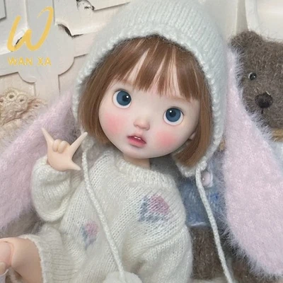 Handmade 1/6 BJD Doll Resin Ball Joint Bare Doll Lovely Girl Face Makeup Gift - Image 1 of 4