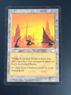 MTG - Scorched Ruins - Weatherlight - 1x NM (Magic: The Gathering) - Image 1 of 2