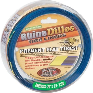 RhinoDillos Fodera Pneumatici Bici 20x2.0 - 2.125 BMX Protezione Tubo Prevenzione Piatto - Foto 1 di 8