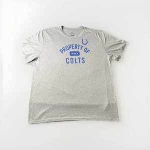 Camiseta de manga corta gris para hombre Nike Dri-Fit Indianapolis Colts Property Of 2XL - Imagen 1 de 5