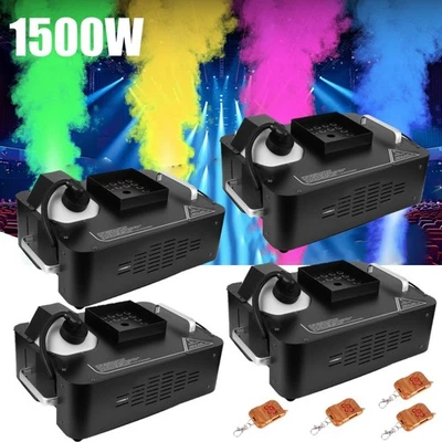 1500W Fog Machine RGB 24 LED DMX DJ Stage Lighting Vertical Upspray Effect - Image 1 of 4