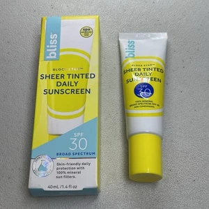 Bliss Block Star Daily Mineral Sunscreen SPF 30, 1.4oz EXP 10/26 NEW - Picture 1 of 3