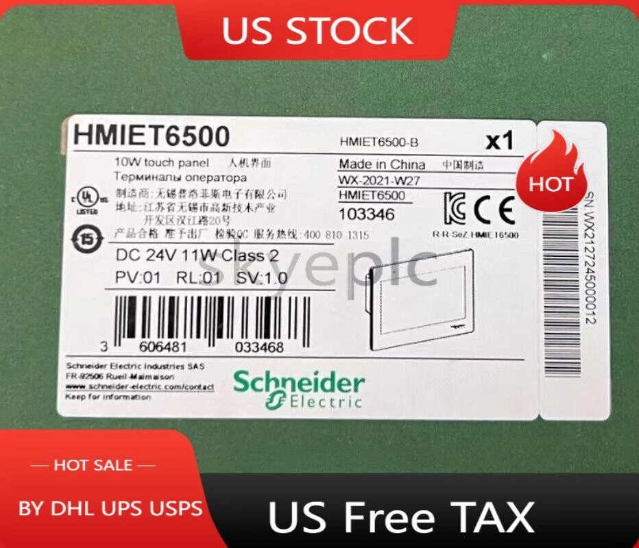 HMIET6500 original Schneider touch screen HMI HMIET6500