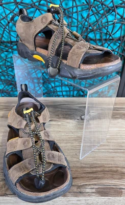 Sandalias Keen Sarasota de cuero marrón para mujer talla 7,5 impermeables senderismo 5349-BISN Foto 1 de 4