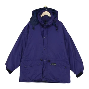Cappotto impermeabile vintage Rab uomo taglia 2XL viola full zip con cappuccio made in UK - Foto 1 di 15