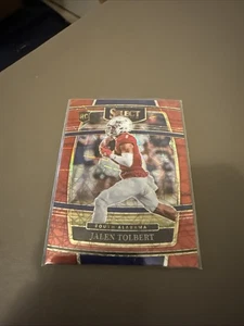 2022 Panini Select Draft Picks #14 Jalen Tolbert Red Lazer Prizm Cowboys - Picture 1 of 2