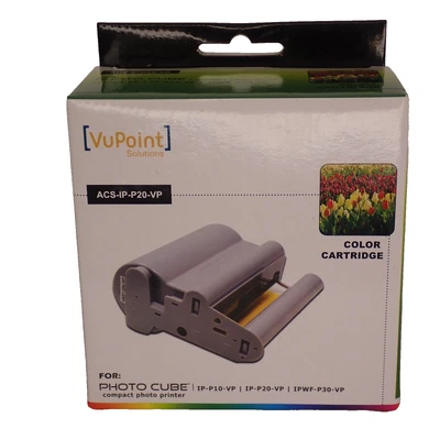 NIB VuPoint Solutions ACS-IP-P20-VP Color Cartride for Photo Cube Printer Sealed - Image 1 of 4