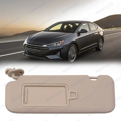 85210-F2000XUG For Hyundai Elantra AD 2017-2019 Left Driver Side Sun Visor Beige Foto 1 de 4