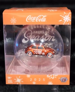 M2 Machines 2025 Coca-Cola Christmas Ornament 1953 Volkswagen Beetle Deluxe - Picture 1 of 7