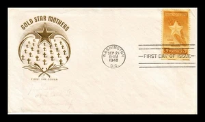 DR JIM STAMPS US COVER GOLD STAR MOTHERS FDC SCOTT 969 HF CACHET ADDRESSED - Picture 1 of 2