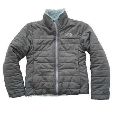 Chaqueta aislante reversible gris/Gardinia talla S 7-8 The North Face Mossbud para niñas Foto 1 de 4