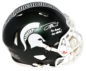 JAYDEN REED SIGNED MICHIGAN STATE SPARTANS AUTHENTIC SPEED HELMET BECKETT - Picture 1 of 1