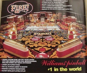 Póster de pinball de fuego D - Imagen 1 de 1