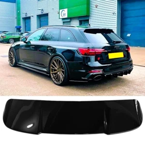 Alerón de maletero techo trasero Audi A4 B9 Avant (2017+) RS4-Look - negro brillante - Imagen 1 de 3