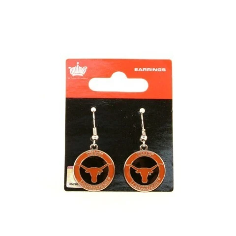 Texas Longhorns NCAA THE Circle Dangle Earrings Cover