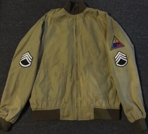 Brad Pitt Fury Faded Distress Tanker Jacket XXL Army Military WW2 War Grunge Vintage - Bild 1 von 20